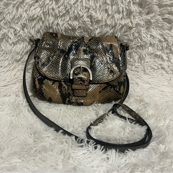 COACH Vintage Exotic Soho Python Snake Embossed Mini Crossbody - Picture 13 of 16